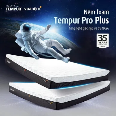 (Phiên bản giới hạn) Nệm Foam Tempur Pro Plus Medium Firm tương thích toàn diện dày 25cm - Ảnh 4
