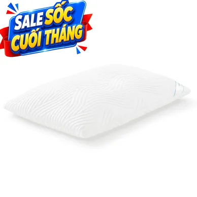 Gối foam cao cấp Tempur Comfort Soft giảm áp lực cổ vai gáy - Ảnh 2