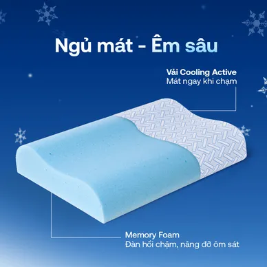 [BST Ngủ Mát] Gối foam Comfy Nami Băng Lạnh Công Thái Học - Ảnh 5