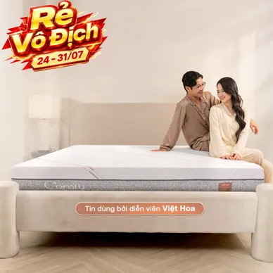 Nệm foam làm mát, kháng khuẩn nâng đỡ 5 vùng Comfy Lux 1.0 - Ảnh 2
