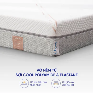 Nệm foam làm mát, kháng khuẩn nâng đỡ 5 vùng Comfy Lux 1.0 - Ảnh 7