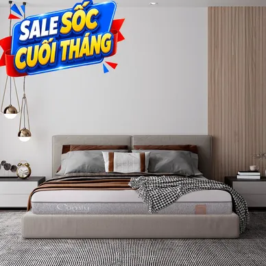Nệm foam Comfy Lux 2.0 cao cấp kháng khuẩn kép dày 22cm - Thumbnail