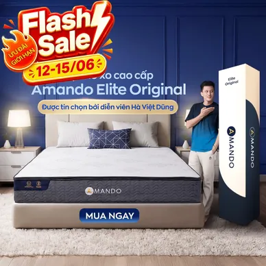 Nệm lò xo Amando Elite Original túi độc lập tiêu chuẩn khách sạn 5 sao dày 23cm - Ảnh 2