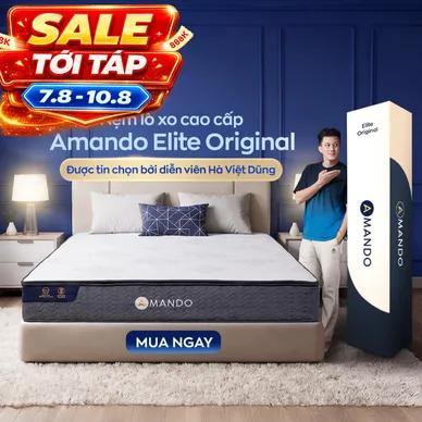 Nệm lò xo Amando Elite Original túi độc lập tiêu chuẩn khách sạn 5 sao dày 23cm - Ảnh 2