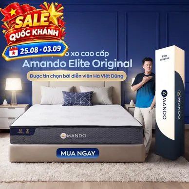 Nệm lò xo Amando Elite Original túi độc lập tiêu chuẩn khách sạn 5 sao dày 23cm - Ảnh 2
