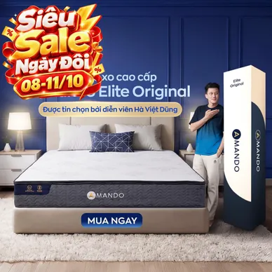 Nệm lò xo Amando Elite Original túi độc lập tiêu chuẩn khách sạn 5 sao dày 23cm - Ảnh 2