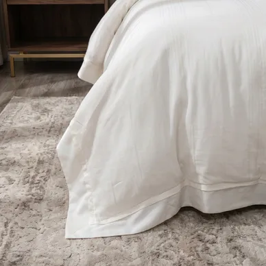 Bộ chăn ga lụa tencel cao cấp Amando Lagom 5 chi tiết màu kem/be - Ảnh 12