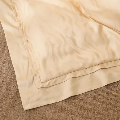 Bộ chăn ga lụa tencel cao cấp Amando Lagom 5 chi tiết màu kem/be - Ảnh 17