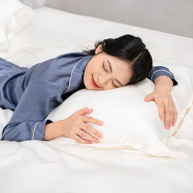 Bộ chăn ga lụa tencel cao cấp Amando Lagom 5 chi tiết màu kem/be - Ảnh 13