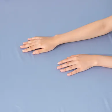 Bộ chăn ga Lụa tencel cao cấp Amando Lagom 5 chi tiết Màu Xanh dương - Ảnh 11