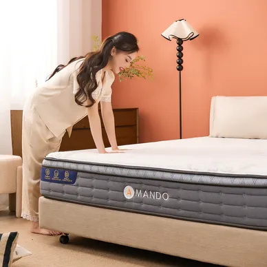 Nệm lò xo túi độc lập Amando Elite Plus ngủ mát, êm sâu dày 25cm - Ảnh 22