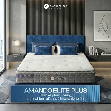 Nệm lò xo túi độc lập Amando Elite Plus ngủ mát, êm sâu dày 25cm - Ảnh 2