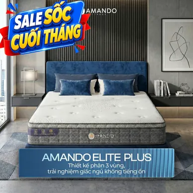 Nệm lò xo túi độc lập Amando Elite Plus ngủ mát, êm sâu dày 25cm - Ảnh 2