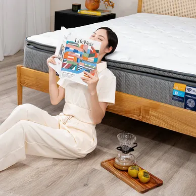 Nệm lò xo Spring Air Back Supporter Firm Plus nâng đỡ làm mát dày 26cm - Ảnh 16