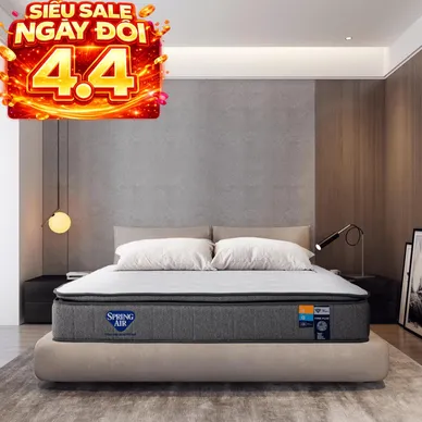 Nệm lò xo Spring Air Back Supporter Firm Plus nâng đỡ làm mát dày 26cm - Ảnh 2