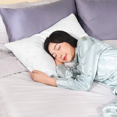 Gối lông vũ nhân tạo Amando Coolflex cao cấp tùy chỉnh độ cao - Ảnh 12