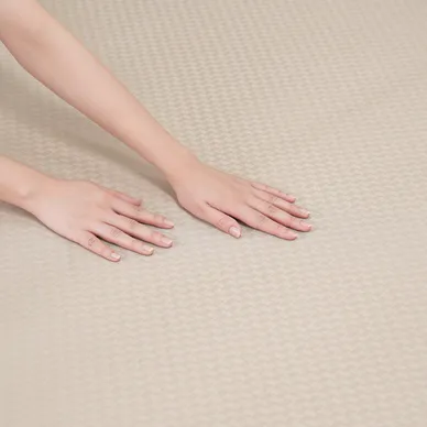 Bộ ga chun polyester gấm Amando Ellie đơn sắc 4 chi tiết Màu Be - Ảnh 10