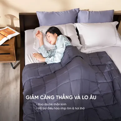 Chăn trọng lực Amando Wellness cải thiện chất lượng giấc ngủ - Ảnh 4