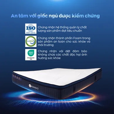 Nệm lò xo Amando Innovation 7 vùng linh hoạt dày 30cm - Ảnh 27