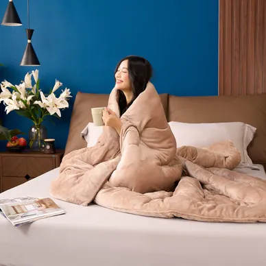 Chăn đông nhung tuyết giữ ấm Amando Warm Flannel (SS25) - Ảnh 19