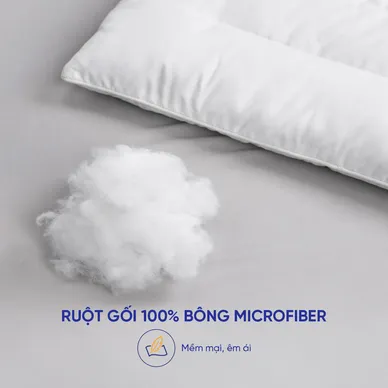 Gối Bông Doona Microfiber 35x50cm - Ảnh 5