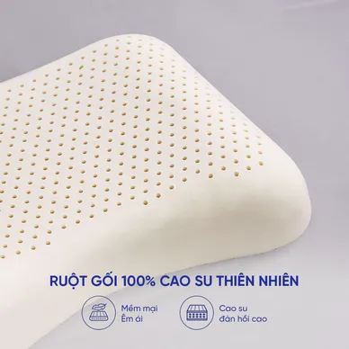 Gối cao su Gummi Butterfly 100% thiên nhiên nâng đỡ vai - Ảnh 4