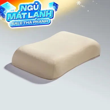 Gối cao su Gummi Butterfly 100% thiên nhiên nâng đỡ vai - Ảnh 2