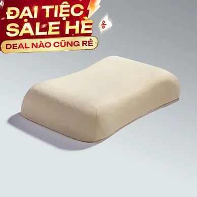 Gối cao su Gummi Butterfly 100% thiên nhiên nâng đỡ vai - Ảnh 2