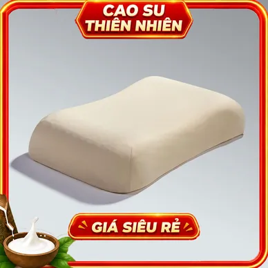 Gối cao su Gummi Butterfly 100% thiên nhiên nâng đỡ vai - Ảnh 2