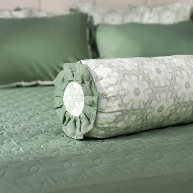 Bộ chăn ga chun sợi gỗ thiên nhiên Amando Jamila 5 chi tiết - Ảnh 9