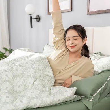 Bộ chăn ga chun sợi gỗ thiên nhiên Amando Jamila 5 chi tiết - Ảnh 12