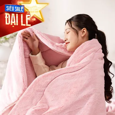 Chăn đông lông chồn cao cấp giữ ấm Amando Warm - Thumbnail