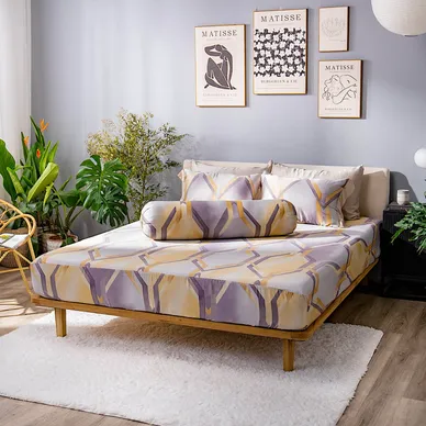 Bộ ga chun Lụa tencel cao cấp Amando Bliss 4 chi tiết mã TC007 - Ảnh 6