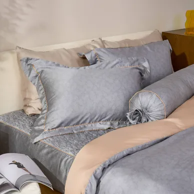 Bộ chăn ga chun chần Lụa Tencel cao cấp Amando Élan 5 chi tiết TC003 - Ảnh 2