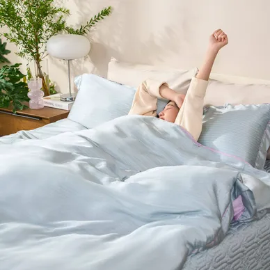 Bộ chăn ga chun chần Lụa Tencel cao cấp Amando Élan 5 chi tiết TC004 - Ảnh 10