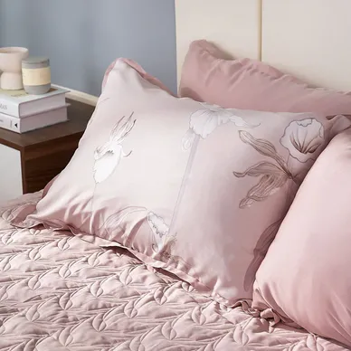 Bộ chăn ga phủ sợi gỗ thiên nhiên Amando Jamila 5 chi tiết LC003 - Ảnh 8