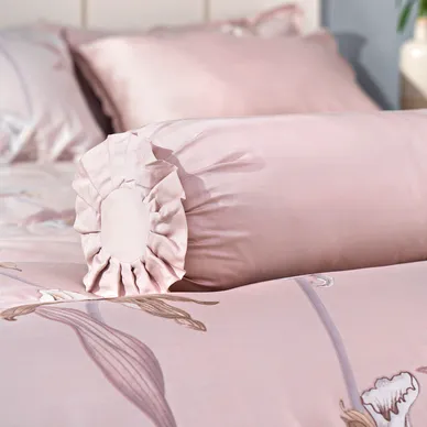 Bộ chăn ga phủ sợi gỗ thiên nhiên Amando Jamila 5 chi tiết LC003 - Ảnh 7