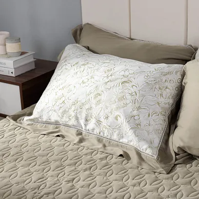 Bộ chăn ga chun sợi gỗ thiên nhiên Amando Jamila 5 chi tiết LC006 - Ảnh 10