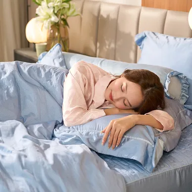 Bộ chăn ga phủ chần lụa tencel cao cấp Amando Élan 5 chi tiết (TC001 và TC005) - Ảnh 16