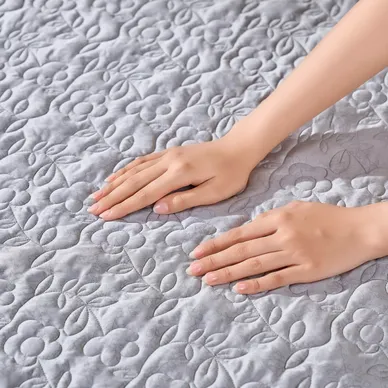 Bộ chăn ga phủ chần Lụa Tencel cao cấp Amando Élan 5 chi tiết TC003 - Ảnh 6