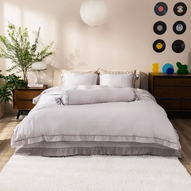 Bộ chăn ga chun chần lụa tencel cao cấp Amando Élan 5 chi tiết (TC001 và TC005) - Ảnh 27