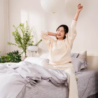 Bộ chăn ga chun chần lụa tencel cao cấp Amando Élan 5 chi tiết (TC001 và TC005) - Ảnh 5