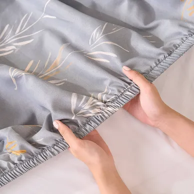 Bộ Ga chun microfiber Amando Ellie họa tiết 4 chi tiết M05 - Ảnh 7