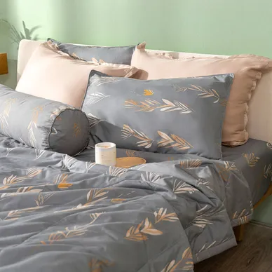 Bộ Ga chun microfiber Amando Ellie họa tiết 4 chi tiết M05 - Ảnh 2