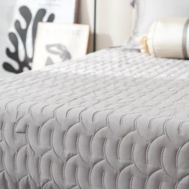 Bộ Chăn ga lụa tencel cao cấp Amando Soulmate 7 chi tiết màu Xám - Ảnh 8