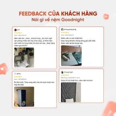 Nệm foam Goodnight Massage 2.0 (Hachi) giảm áp lực dày 15cm - Ảnh 8