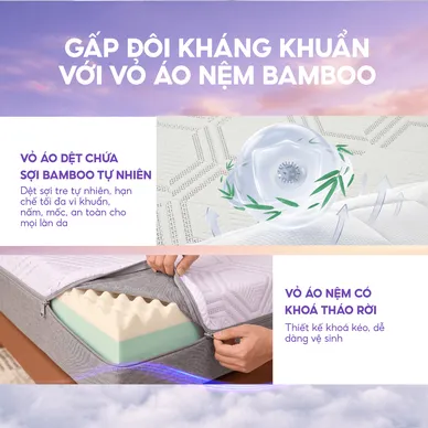 Nệm foam Goodnight Massage 2.0 (Hachi) giảm áp lực dày 15cm - Ảnh 11