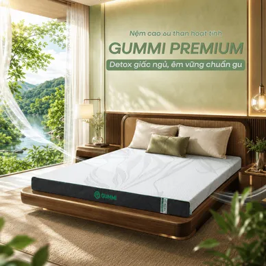 Nệm cao su thiên nhiên Gummi Premium detox giấc ngủ - Ảnh 3