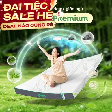 Nệm cao su thiên nhiên Gummi Premium detox giấc ngủ - Ảnh 2