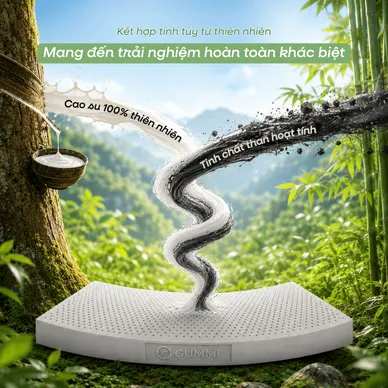 Nệm cao su thiên nhiên Gummi Premium detox giấc ngủ - Ảnh 5